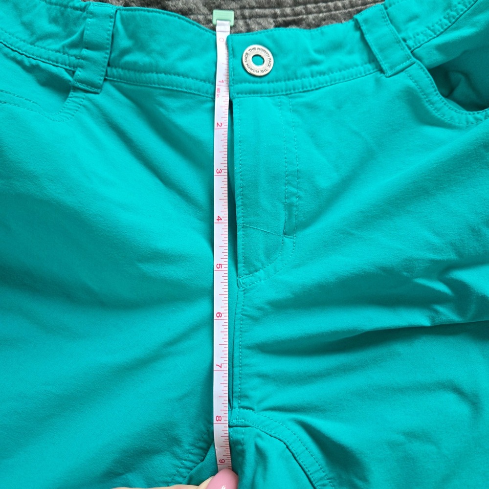 The North Face Womens Horizon Hiking Shorts Teal Blue Size 8 Regular Nylon Blend - Picture 10 of 11